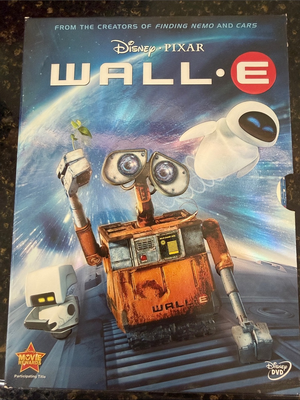 Disney Pixar WALL•E DVD - Orange Robot on Blue Space Cover